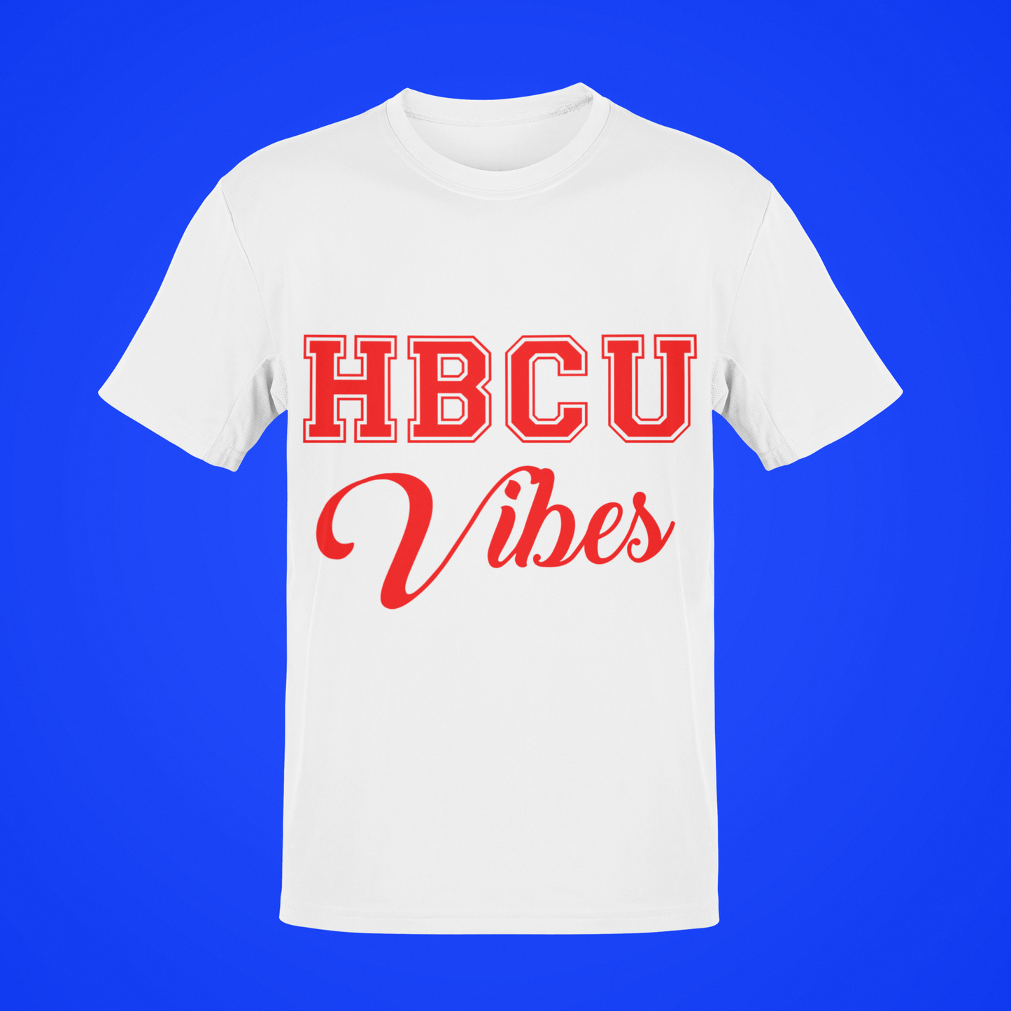 HBCU Vibes White & Red Tee Vibes