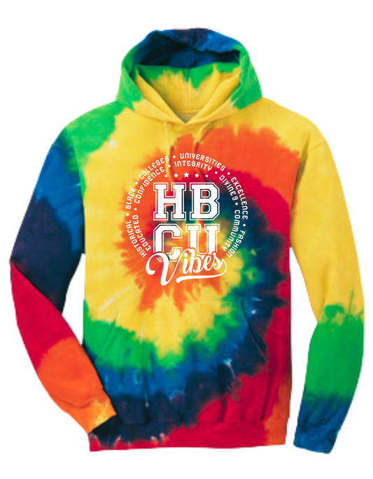 HBCU Vibes Tie Dye Hoodie