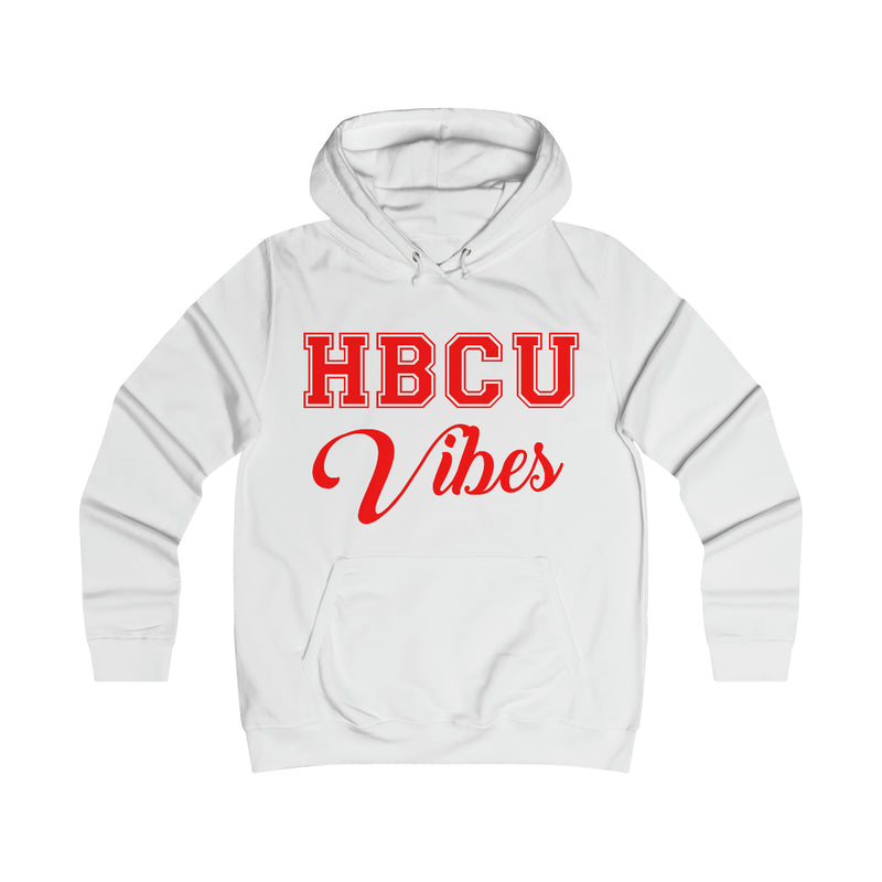 Red & White HBCU Vibes Girlie College Hoodie