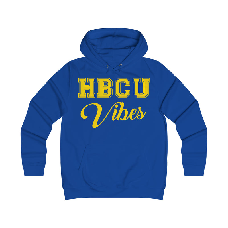Blue & Gold HBCU Vibes Girlie College Hoodie