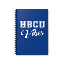 Royal Blue+ White HBCU Vibes Spiral Notebook