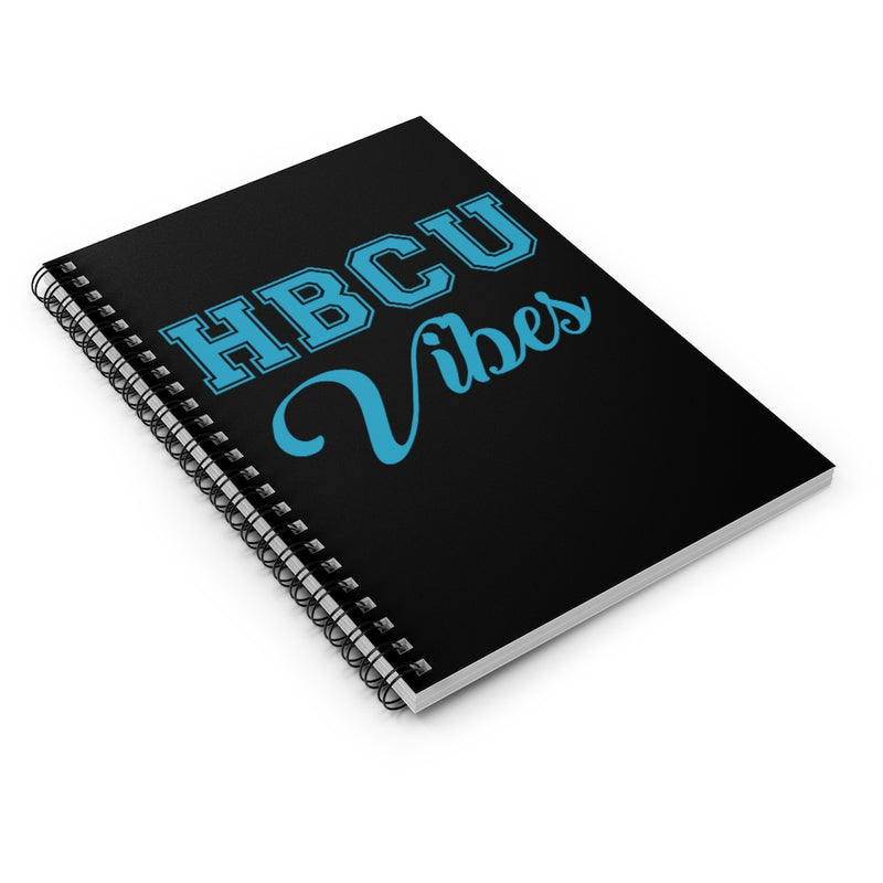 Black+Blue HBCU Vibes Spiral Notebook