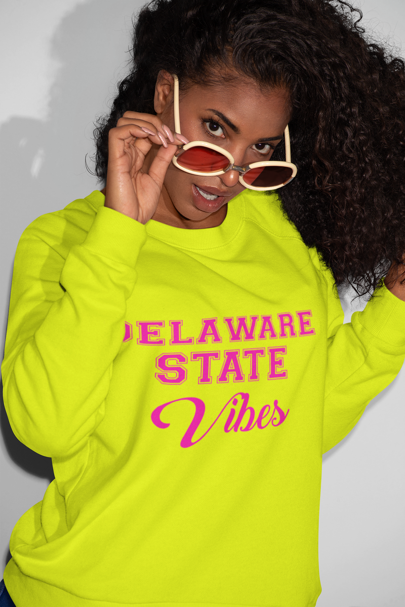 Neon Delaware State Vibes Sweatshirt